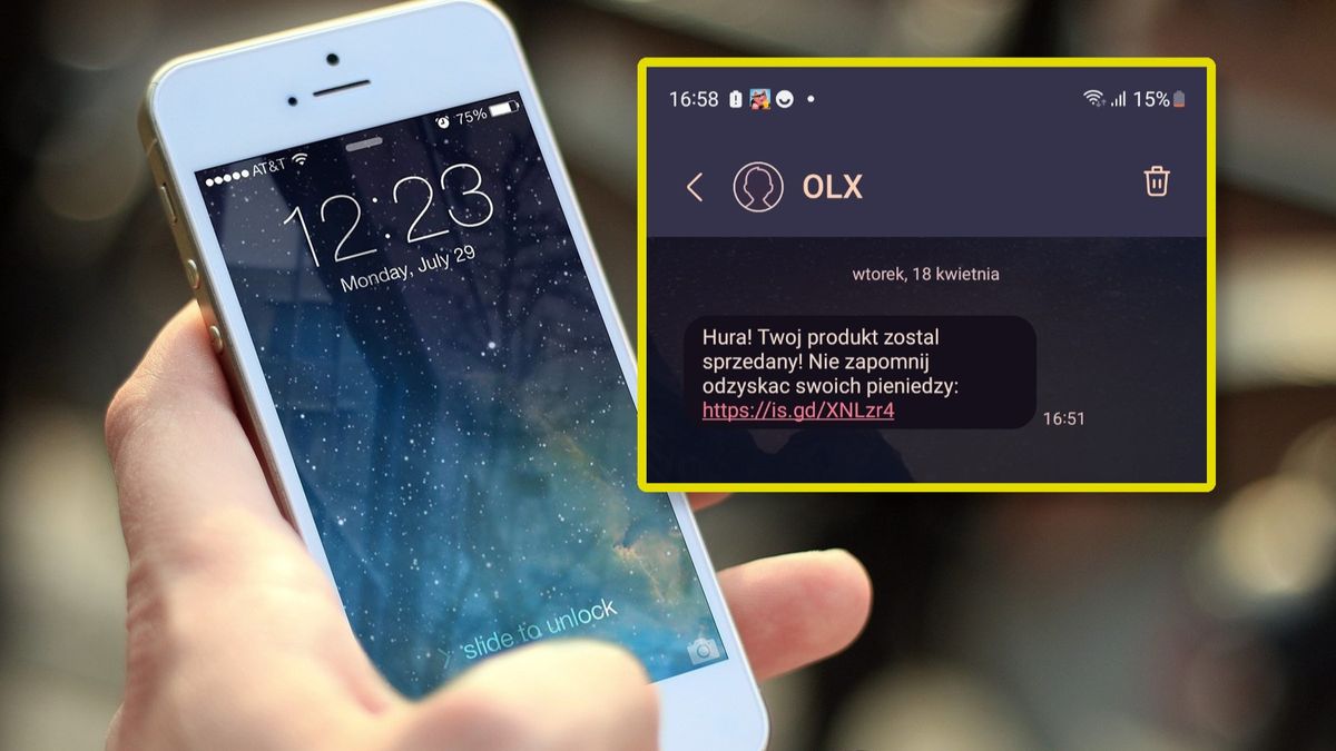 Fałszywy SMS "od OLX"
