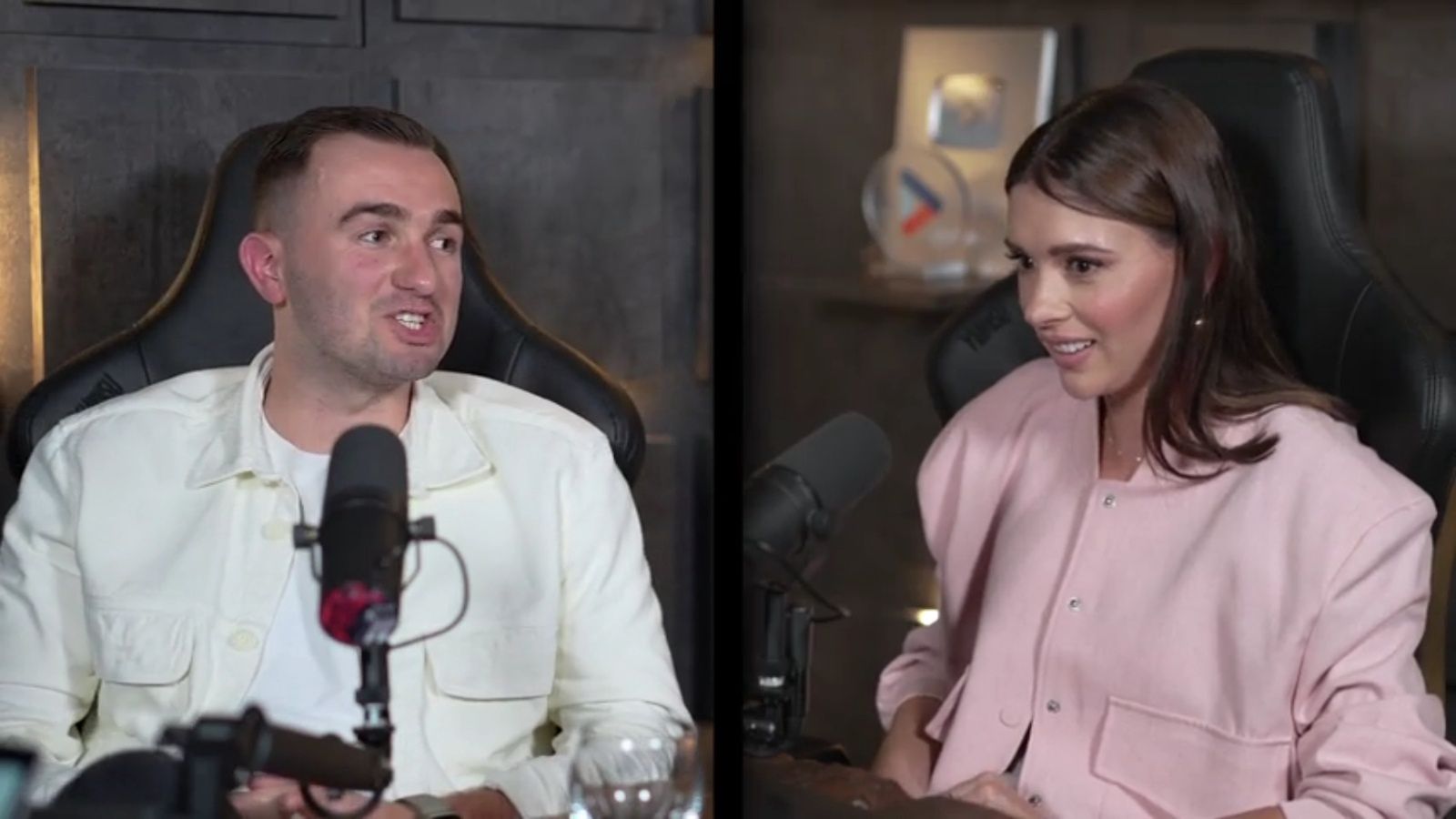 Klaudia Halejcio z narzeczonym u Żurnalisty