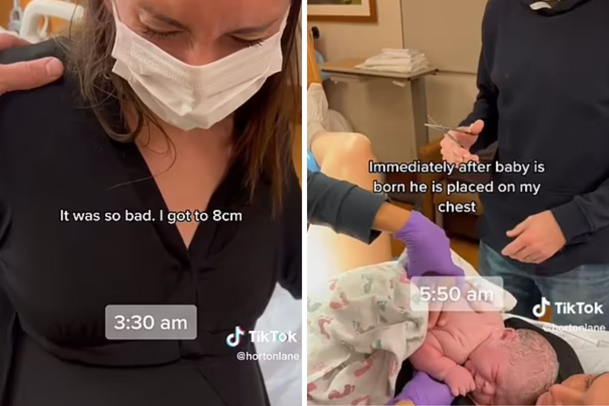Zrelacjonowała poród w trzyminutowym wideo