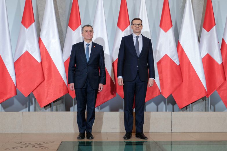 Morawiecki spotkał się z prezydentem Szwajcarii. Rozmawiał o majątkach rosyjskich oligarchów