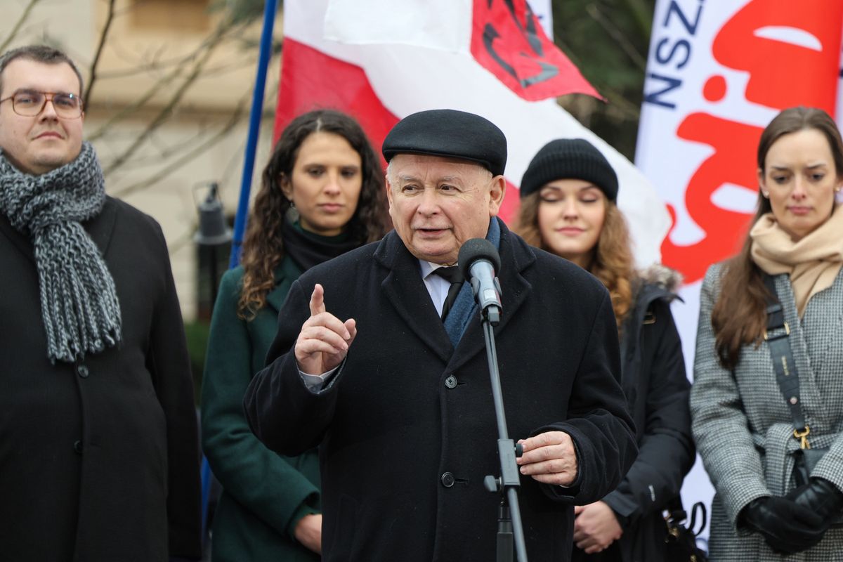 Jarosław Kaczyński na "Proteście Wolnych Polaków"