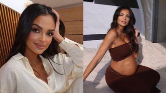 Klaudia El Dursi wspomina, ile przytyła w ciąży i prezentuje zdjęcie TOPLESS na kilka godzin przed porodem