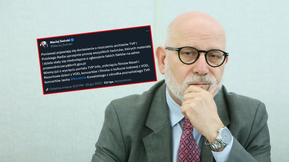Przewodniczący KRRiT Maciej Świrski 
