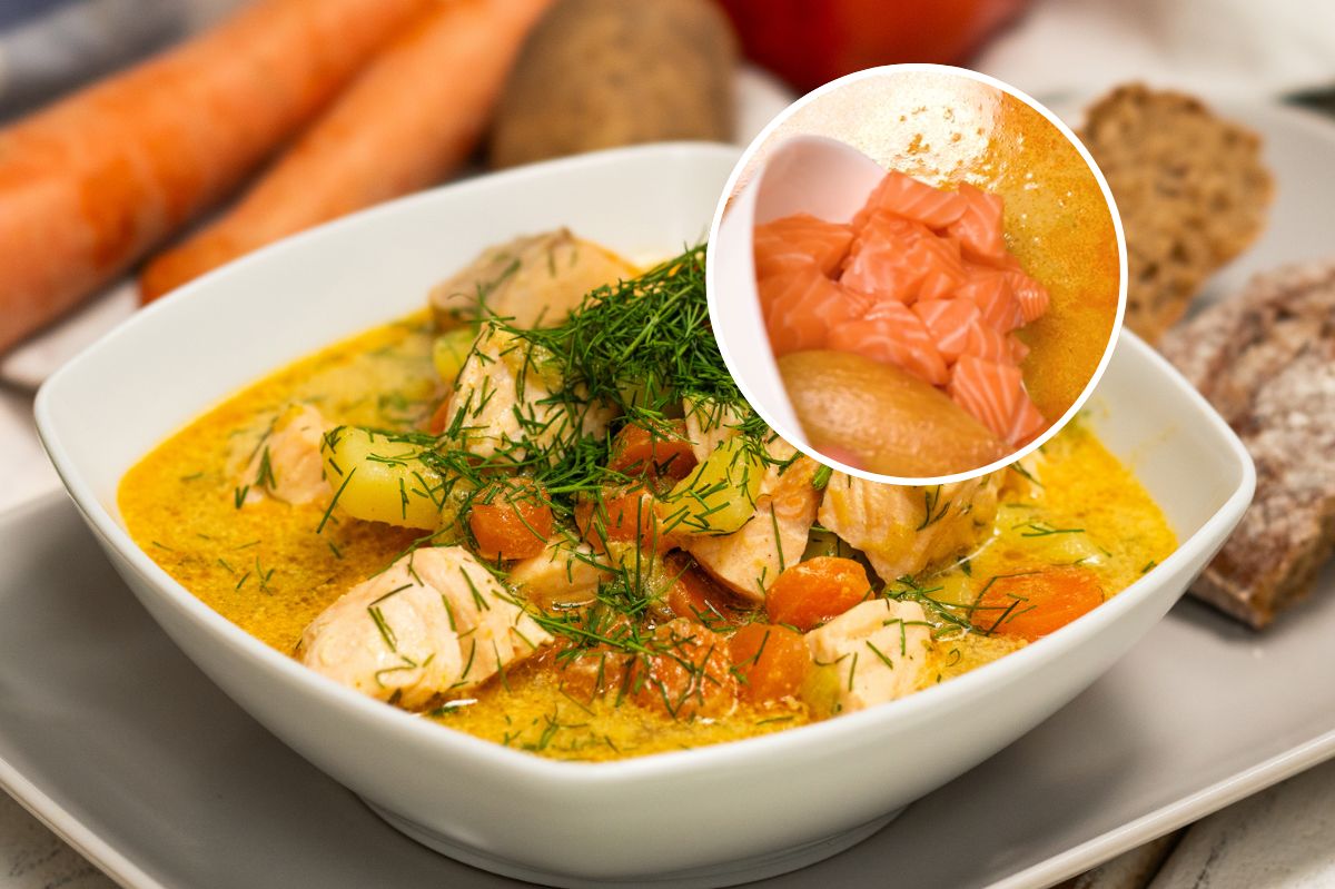 Kremowa i sycąca zupa z łososiem. Przepis na zupę rybną w skandynawskim stylu