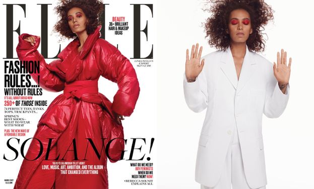 Solange Knowles na okładce "Elle"