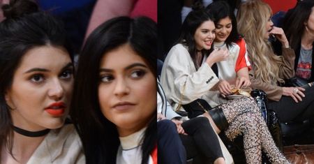 Siostry Jenner na meczu w Los Angeles