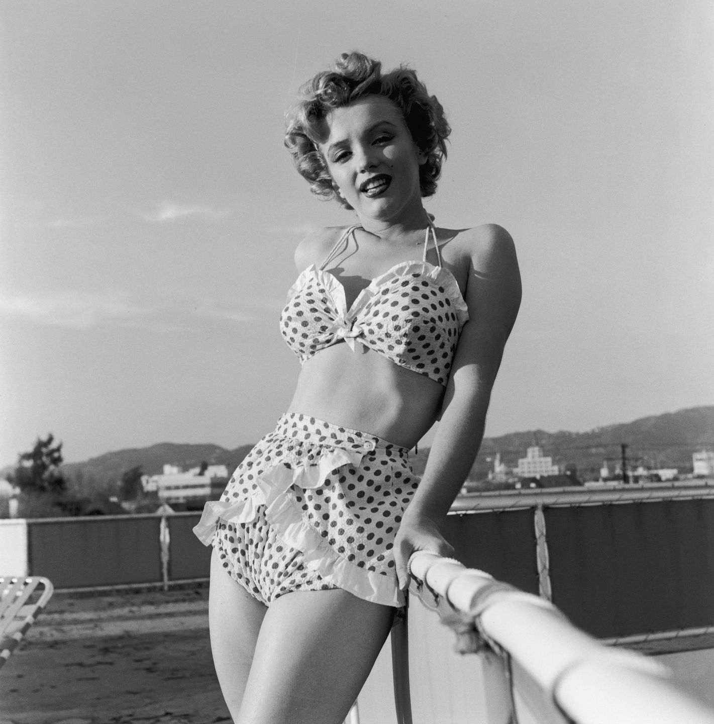 Marilyn Monroe w bikini w kropki