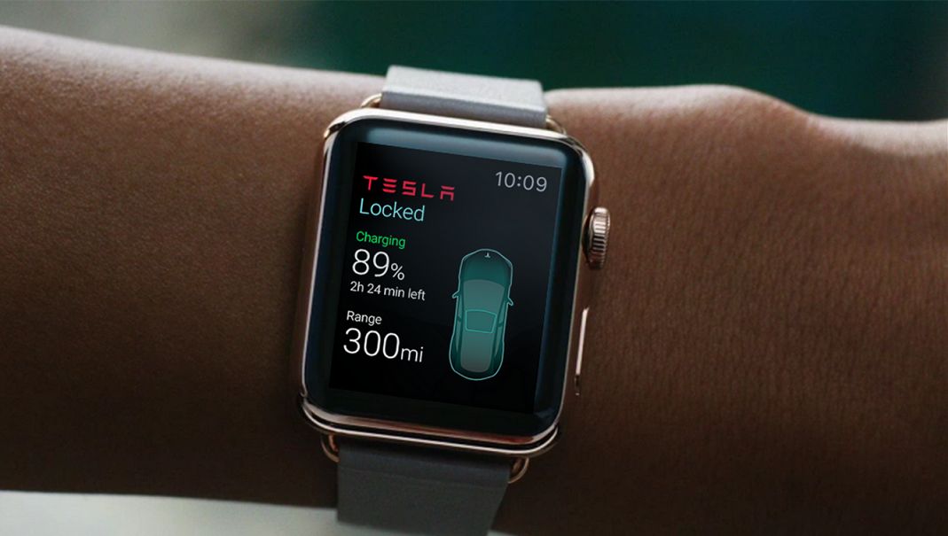 Tesla dla użytkowników Apple Watch
