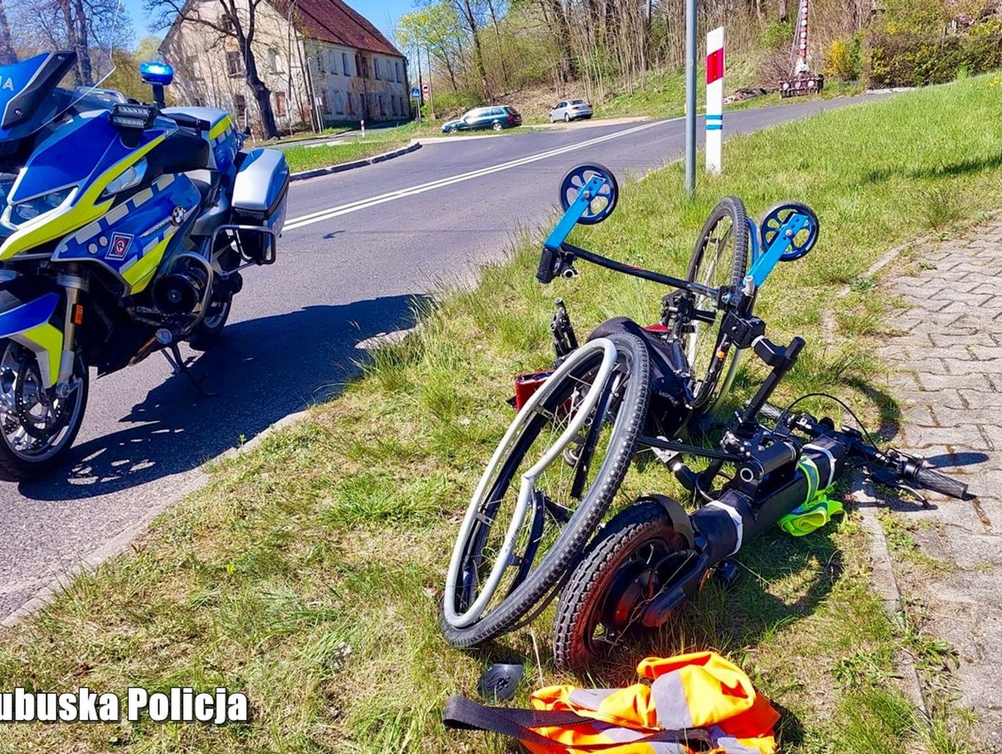 Lubuskie. Śmiertelne potrącenie mężczyzny na wózku inwalidzkim na DK 27. Sprawca odjechał z miejsca zdarzenia