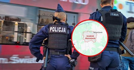 Samochód wjechał w galerię handlową. Wypadek na Mazowszu