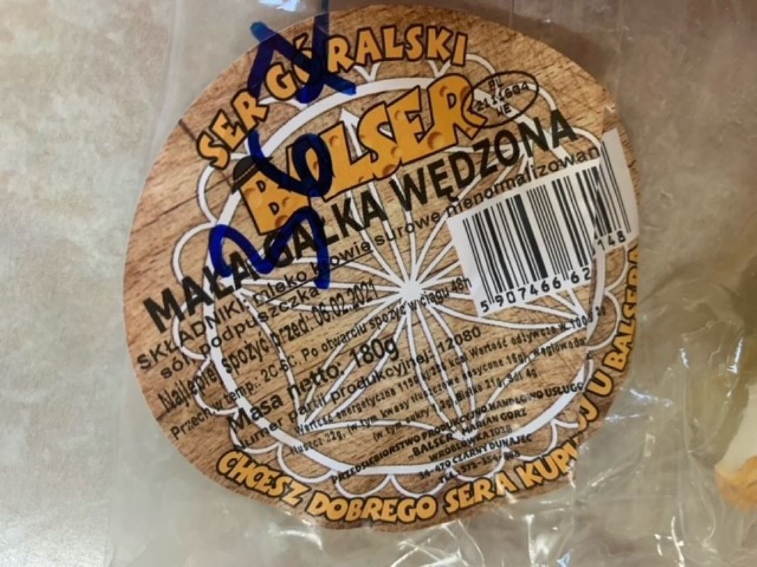 GIS wycofuje z obrotu partię sera wędzonego