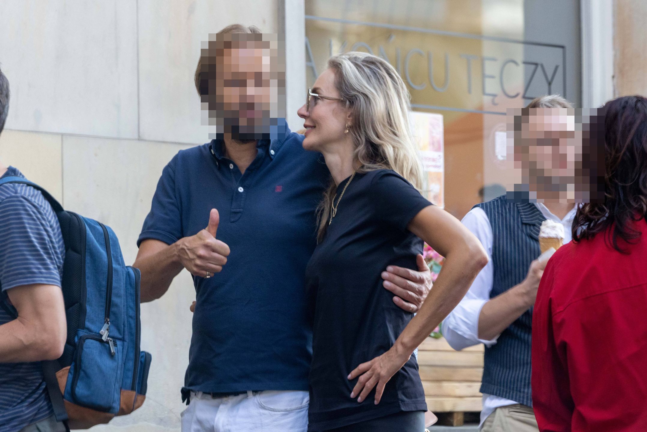 Agnieszka Woźniak-Starak z partnerem