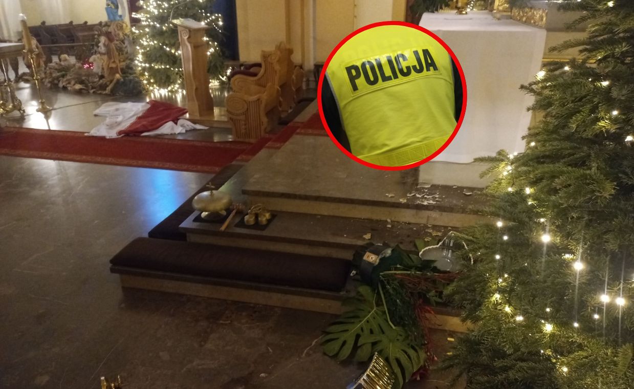 Parafia w szoku. Kobieta zrobiła demolkę w kościele i podpaliła biblię