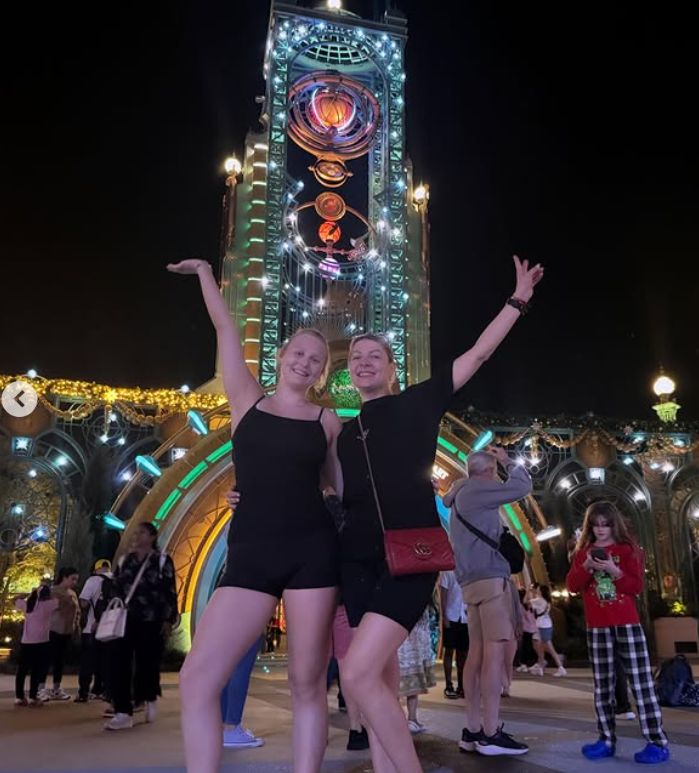 Magdalena Narożna z córką