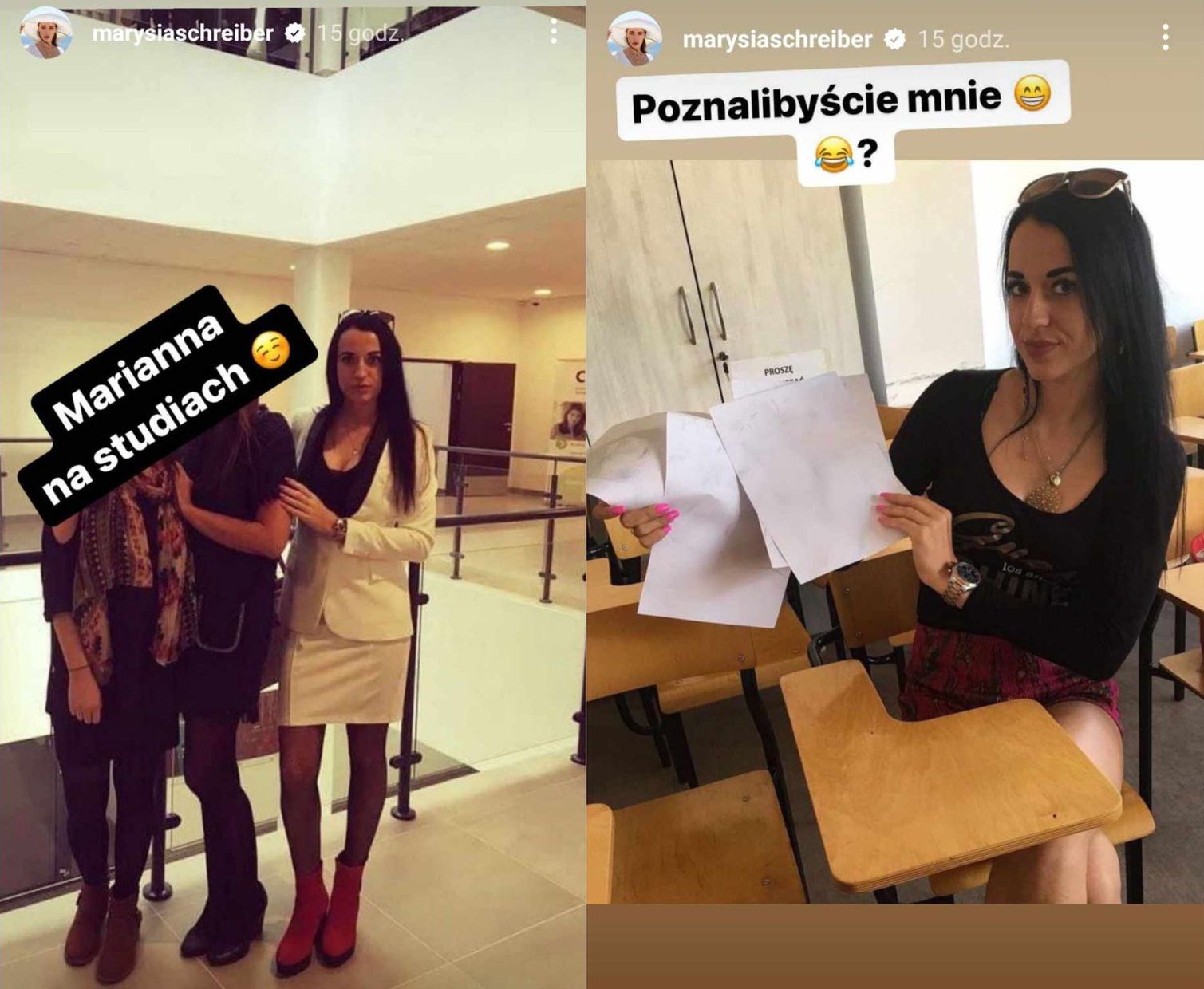 Marianna Schreiber w czasach studenckich