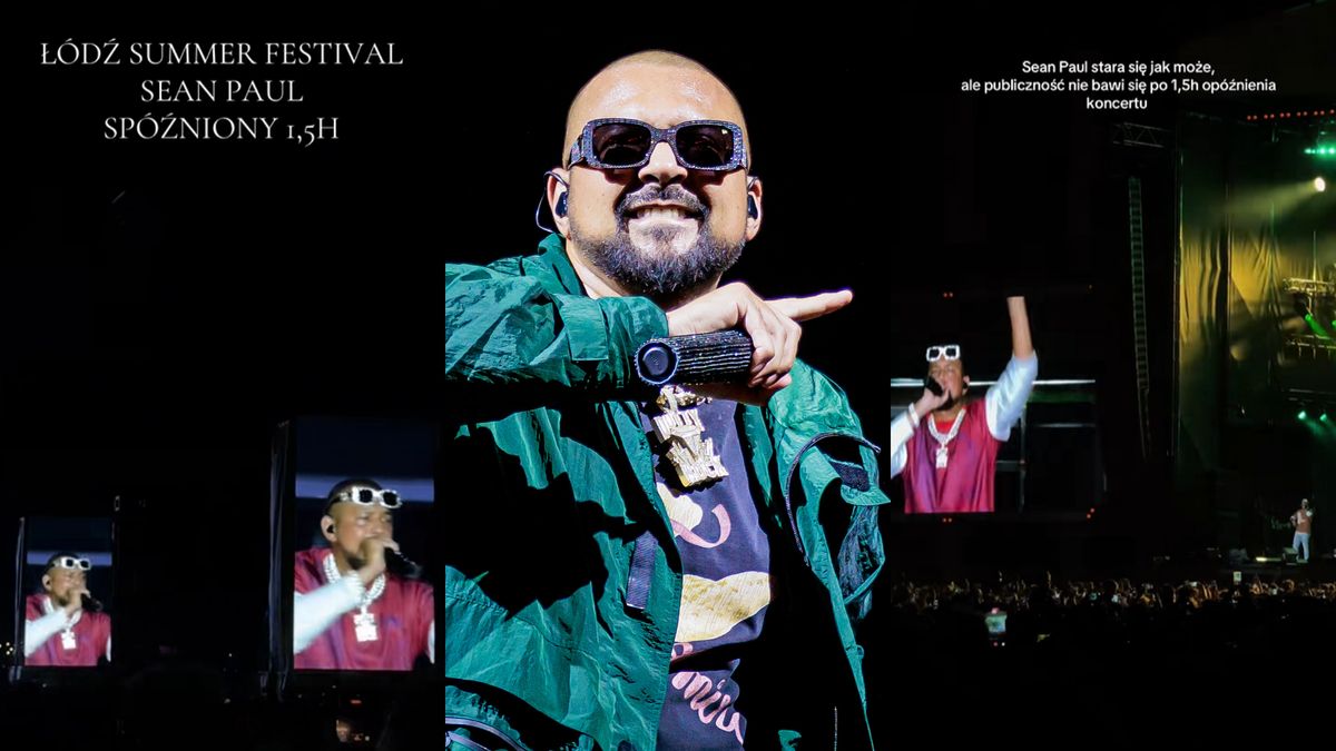 Sean Paul zagrał z 1,5-godzinnym opóźnieniem i to przez 45 minut