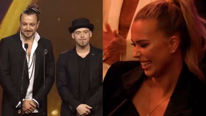 Telekamery 2022. Baron posyła ze sceny całusy Sandrze Kubickiej