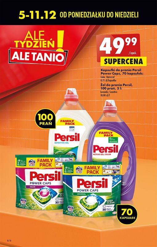 Oferta Biedronka od 5.12: kapsulki do prania persil, zel do prania persil