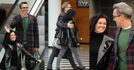 Miłość na przekór kobiecie-petardzie: Katarzyna Cichopek i Maciej Kurzajewski tryskają miłością, opuszczając gmach TVP (ZDJĘCIA)