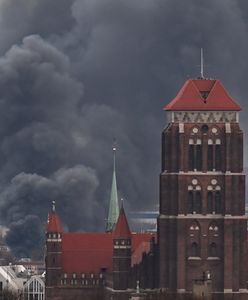 Duży pożar w Gdańsku. Chmury dymu nad miastem