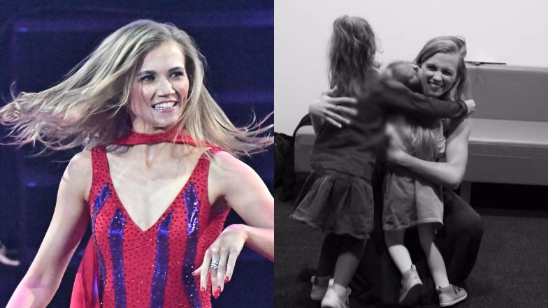 Agnieszka Kaczorowska zabrała córki na próbę do studia "TzG" 