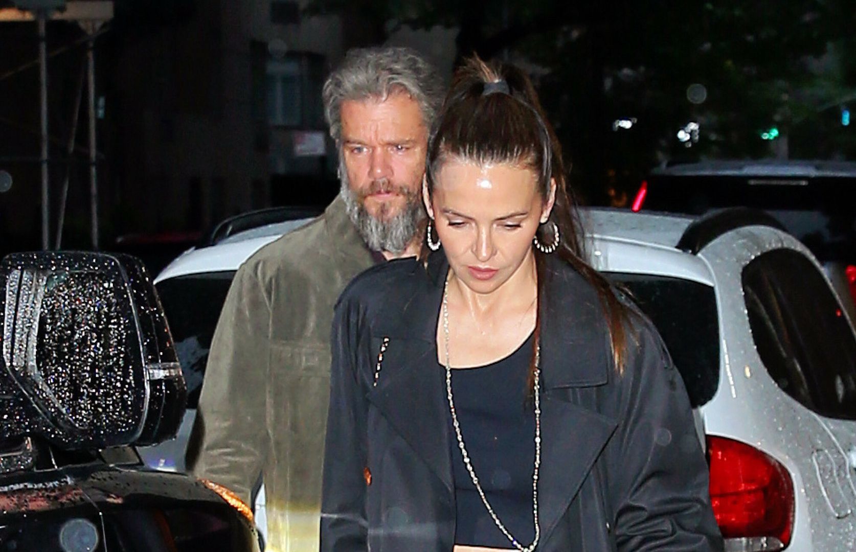 Matt Damon i Luciana Barroso na nocnej randceMatt Damon and Luciana Barroso, dressed in Loewe, enjoy date night at Carlyle Hotel in New York City. Matt is wearing purple pants and shirt.Pictured: matt damon,luciana barrosoRef: BLU_S8324799 150525 NON-EXCLUSIVEPicture by: Christopher Peterson / SplashNews.comSplash News and PicturesUSA: 310-525-5808 UK: 020 8126 1009eamteam@shutterstock.comWorld RightsChristopher Peterson / SplashNews.com