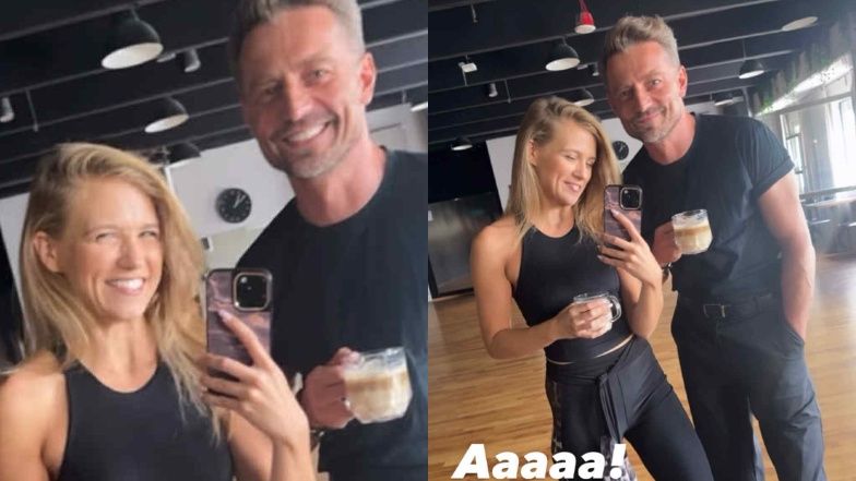 Kaczorowska nadaje z treningu z Rogacewiczem