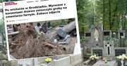 Dramatyczny widok na cmentarzu w Grudziądzu. Zdewastowane groby