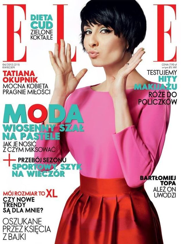 Wiosenna Tatiana na okładce "Elle" (FOTO)