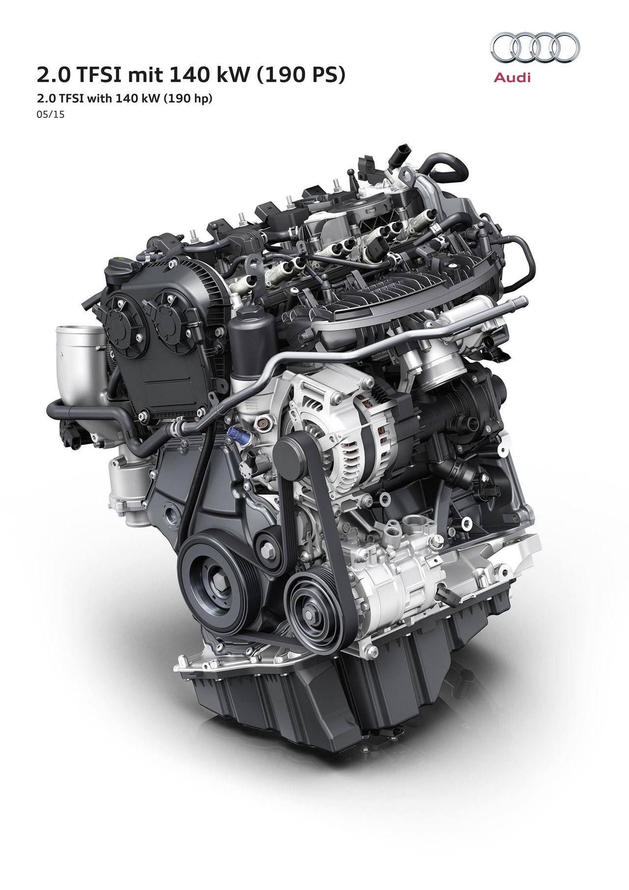 2,0 TFSI - nowy silnik w rodzinie Audi. Zadebiutuje w A4