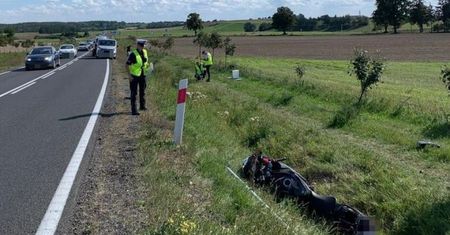 "Jechał o wiele za szybko". Koszmarny wypadek motocyklisty