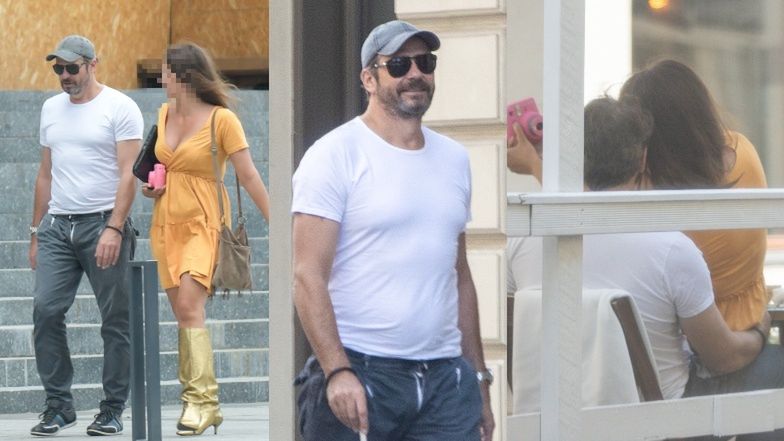 Nowa dziewczyna Pawła Deląga SIADA MU NA KOLANA w restauracji! Romantycznie