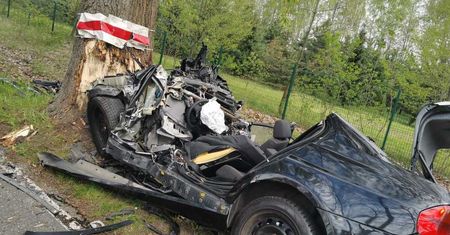 Tragedia na Śląsku. Młody kierowca BMW zginął na miejscu