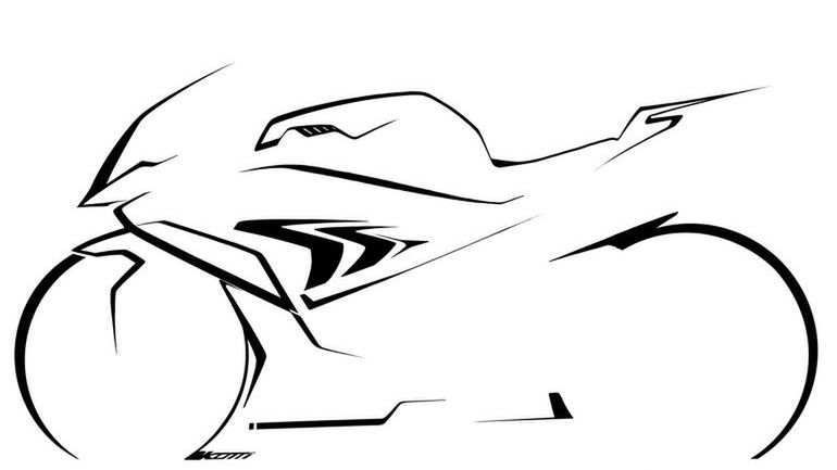 Szkic nowego BMW S1000RR 1