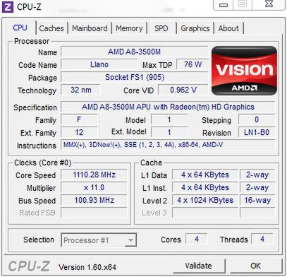 Dell Inspiron Q15R (M5110) - test wersji z APU AMD A8-3500M 14