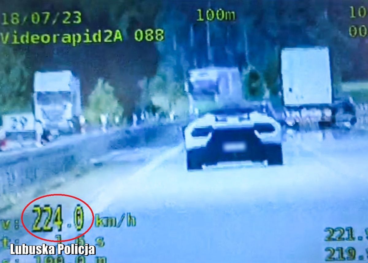 Rozpędził lamborghini na A2 do 224 km/h. Jego tłumaczenia nie przekonały policjantów