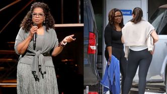 Lżejsza o kilkadziesiąt kilogramów Oprah Winfrey, która schudła dzięki medycznemu specyfikowi, opuszcza siłownię i gawędzi ze znajomą