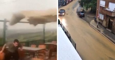 Potężne burze na Bałkanach. Ulice Chorwacji i Słowenii zamieniły się w potoki