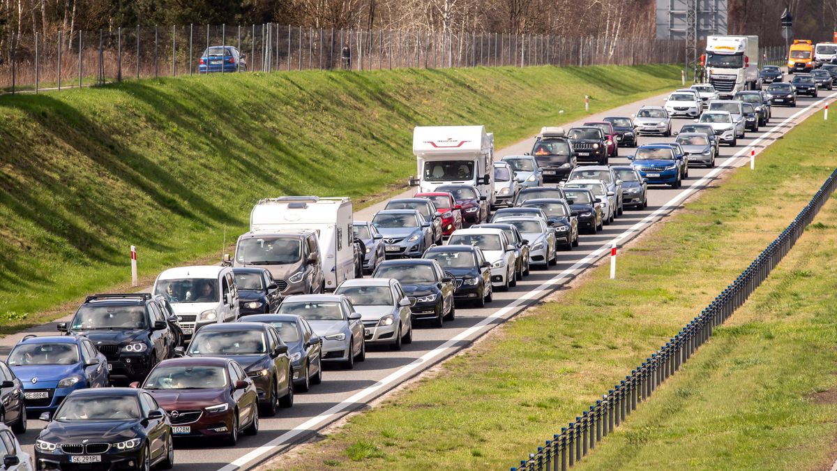 Korki na autostradzie A1, zdjęcie ilustracyjne