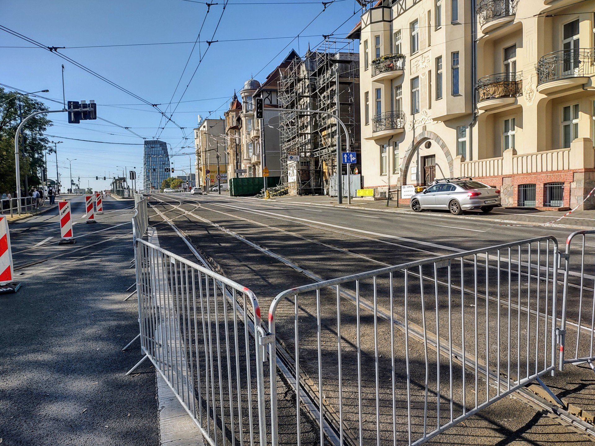 Rozbiórka kamienicy przy ulicy Roosevelta 8 w Poznaniu