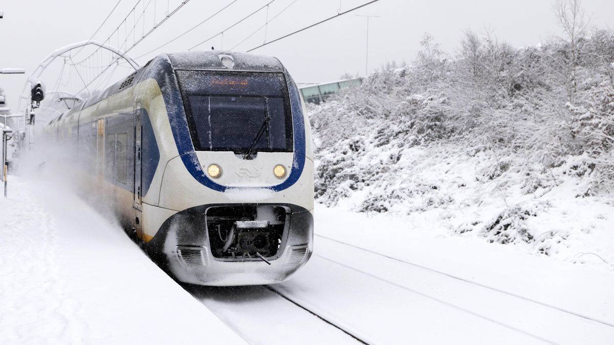 Train traffic in Hollandsche Rading, The Netherlands, 05 January 2026. Snowfall and winter weather is disrupting train services across the Netherlands as the Dutch Railways (NS) is experiencing a significant number of switch failures due to the weather. EPA/SANDER KONING Dostawca: PAP/EPA.