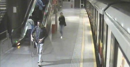 Chwile grozy w metrze. Chciał wepchnąć kobietę pod pędzący pociąg