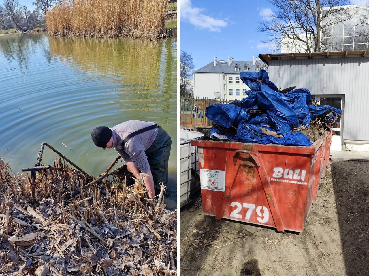 Wędkarze sprzątali stawy. Ktoś wezwał służby. "Ręce opadają"