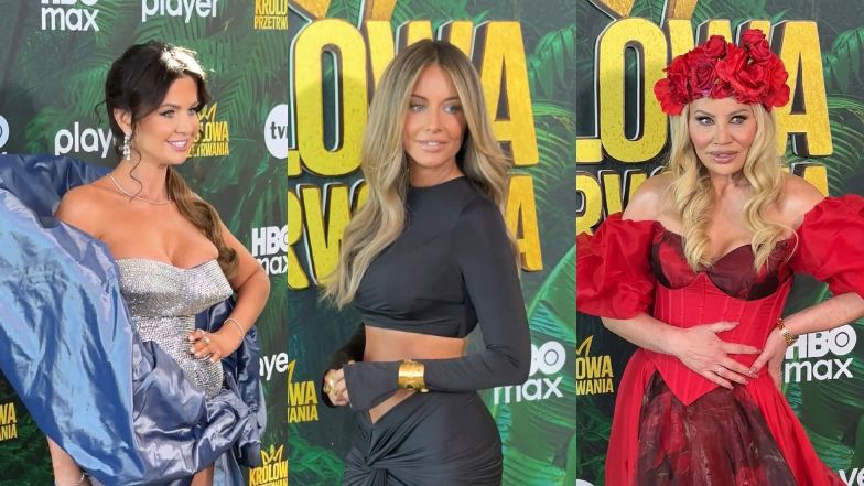 Małgorzata Rozenek i uczestniczki "Królowej przetrwania" strzelają pozy na premierze. Kto wypadł najlepiej? (WIDEO)