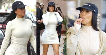 Kim w obcisłej sukience na zakupach w Dubaju (ZDJĘCIA)
