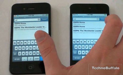 iPhone 4 czy iPod Touch - porównanie szybkości [wideo]