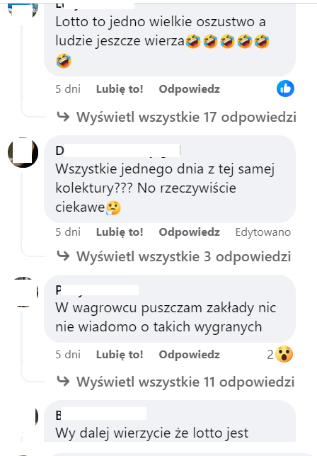Komentarze zbulwersowanych graczy, którzy uważają, że wyniki losowania Lotto z 16 lutego to "oszustwo"