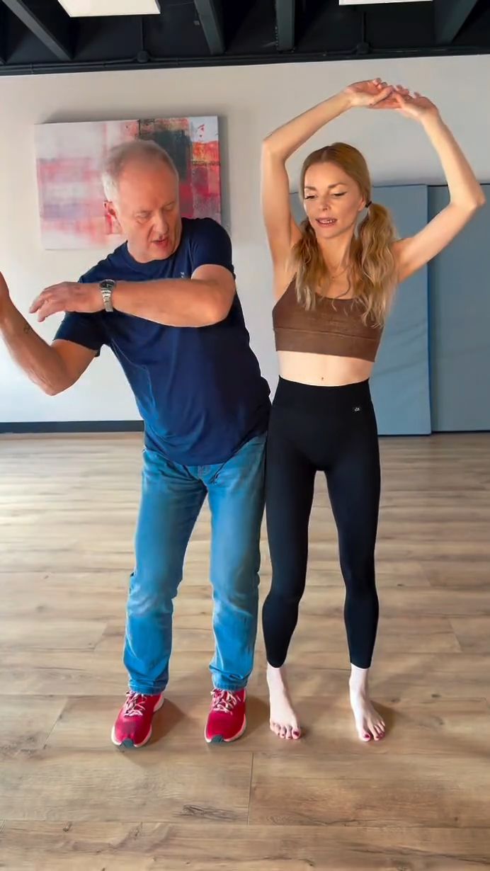 Izabella Miko z tatą podczas przygotowań do "Tańca z Gwiazdami"