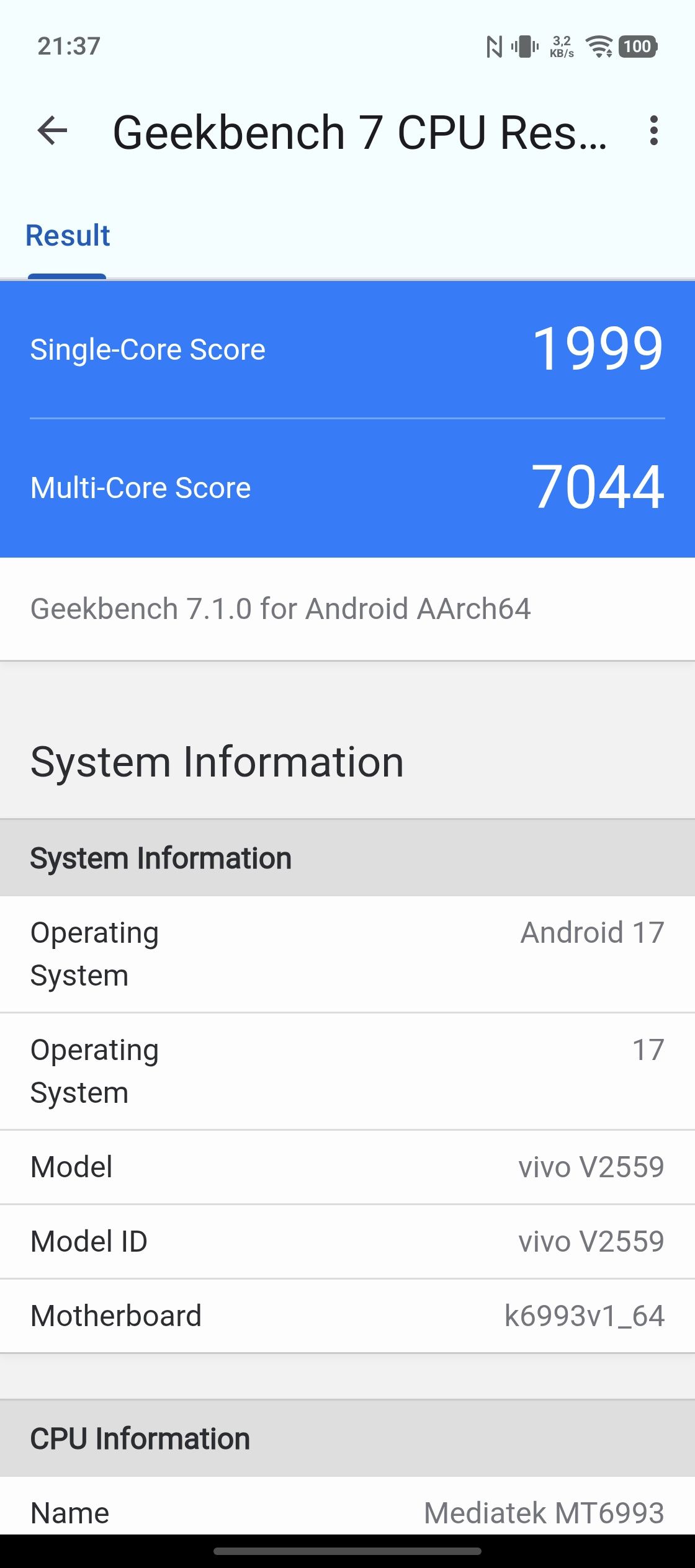 vivo X Fold 6 w testach benchmarkowych