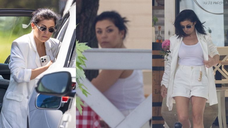 Nadąsana Katarzyna Cichopek "przyłapana" na mieście